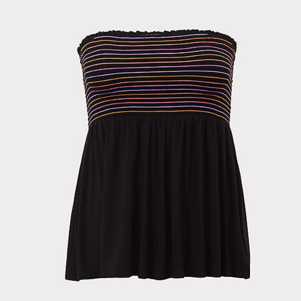 BNWOT black Torrid strapless top